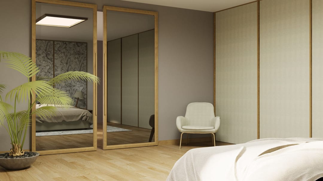 Drzwi Milano Mirror — aranżacja wnętrza