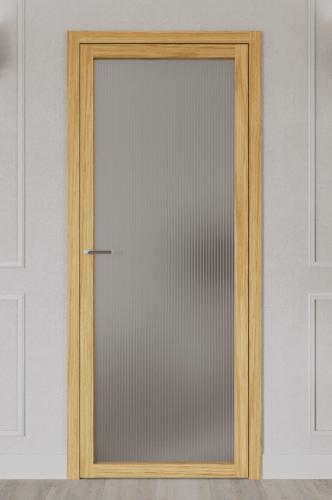 Dąb naturalny — wykończenie drzwi Paris Glass