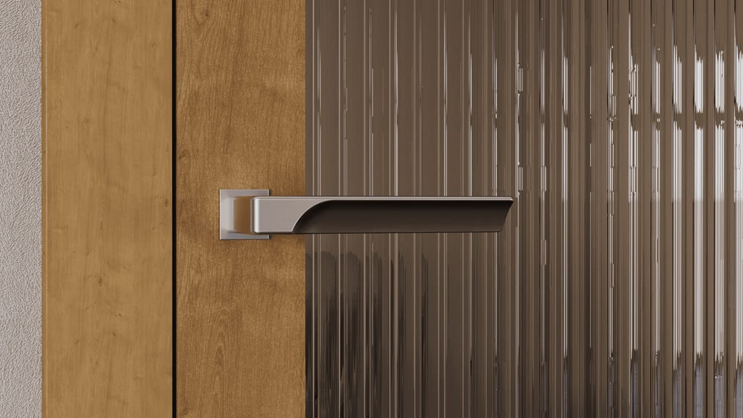 Klamka Flash minimal — okucie do drzwi Paris Glass