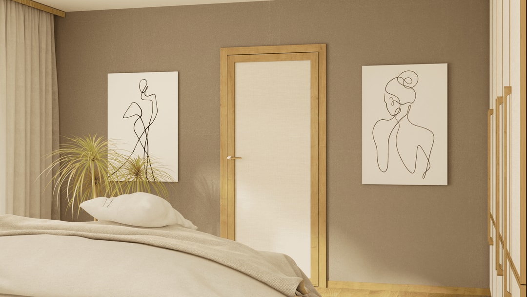 Drzwi Paris Textile — aranżacja wnętrza