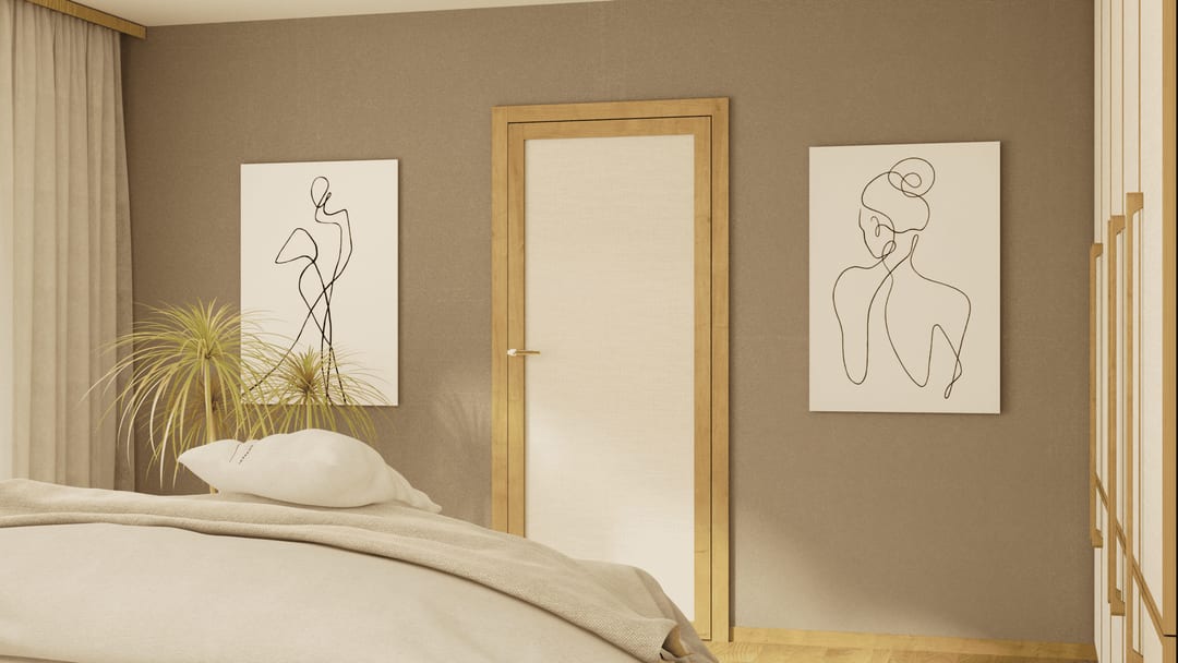 Drzwi Paris Textile — aranżacja wnętrza